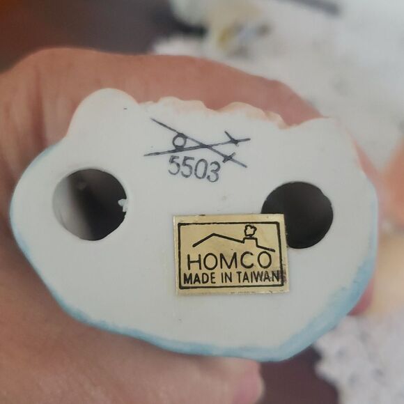 Vintage 1970s Homco 7 Pc Children Christmas Nativity Set #5502 & #5503 - Picture 7 of 7